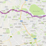 My commute route across Dublin – 46 stops later, I’m at UCD.