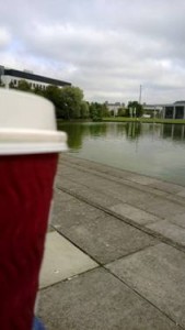 First coffee on campus, man it was tasty!