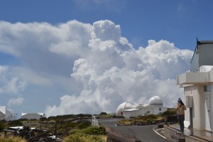 Astronomy Field Trip: We were literally in the clouds – surrounded by all of these amazing telescopes!