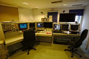 Astronomy Field Trip: The telescope control room – here each of us used the different screens to control the telescope 