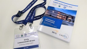 My nametag and conference programme