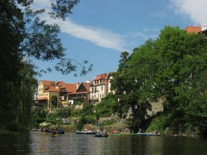 Our Vltava canoeing trip views