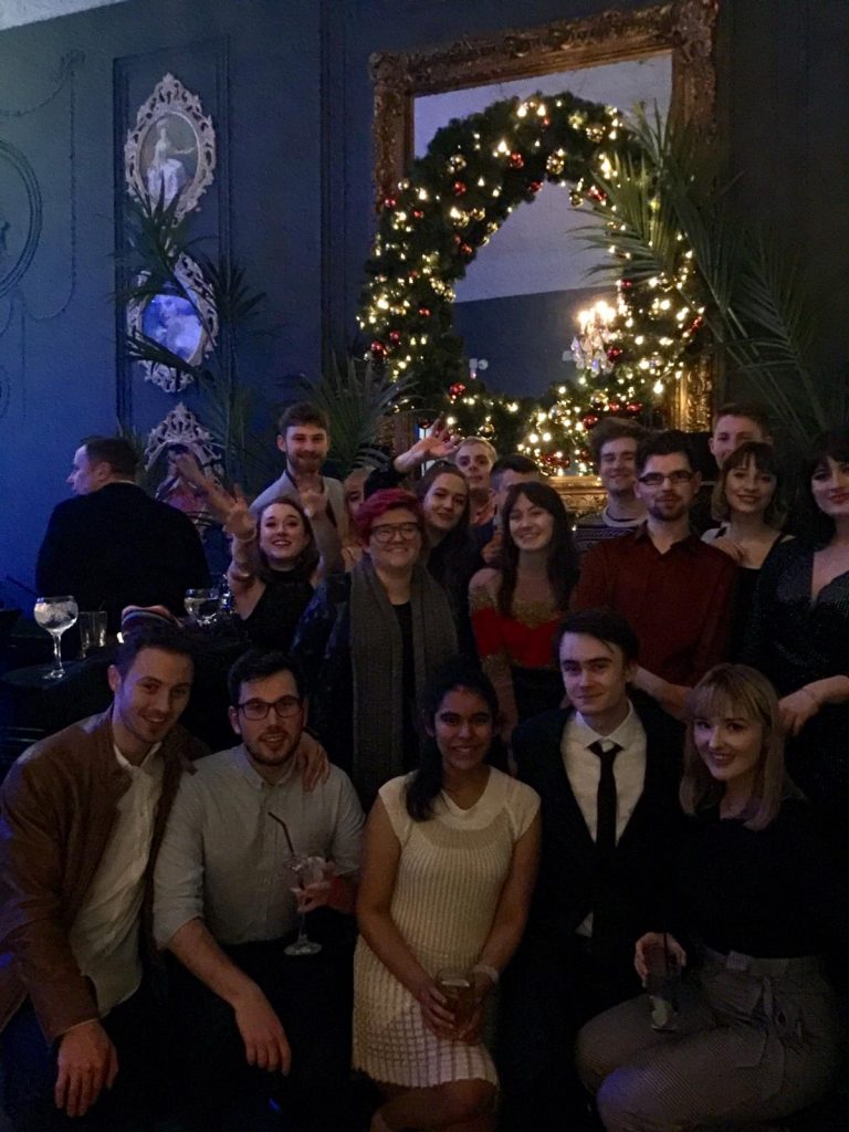 Students attending a party